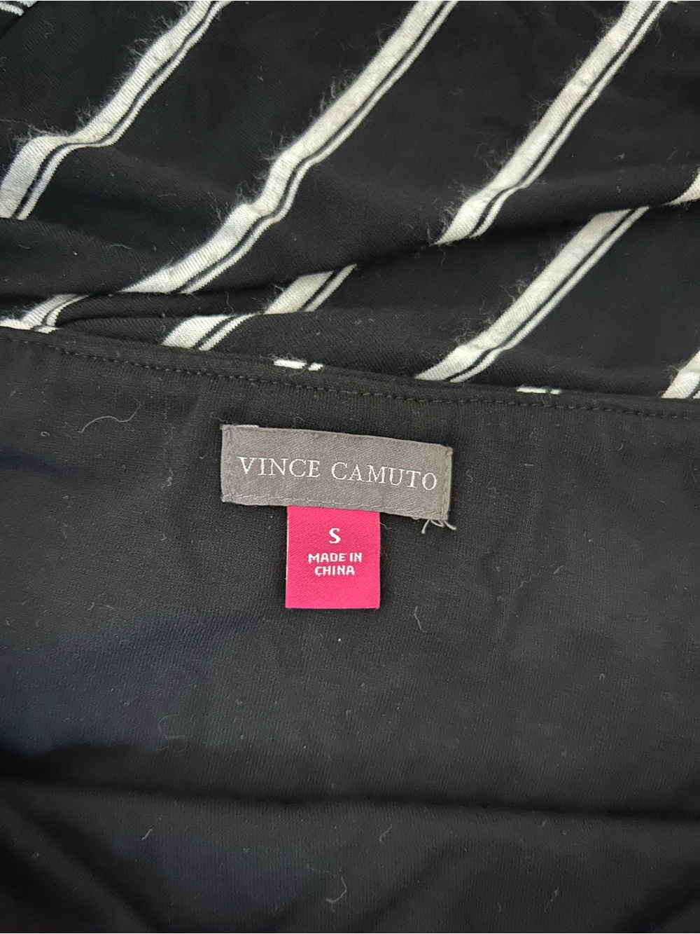 Vince Camuto Striped Black and White Size Small Midi Pencil Skirt - Picture 2 of 3